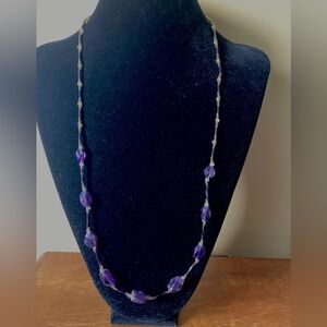 Amethyst Beaded Necklace
